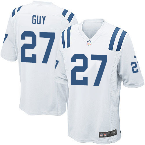 Men's Game Winston Guy Nike Jersey White Road - #27 NFL Indianapolis Colts